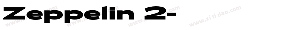 Zeppelin 2字体转换